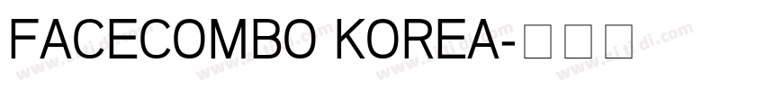 FACECOMBO KOREA字体转换